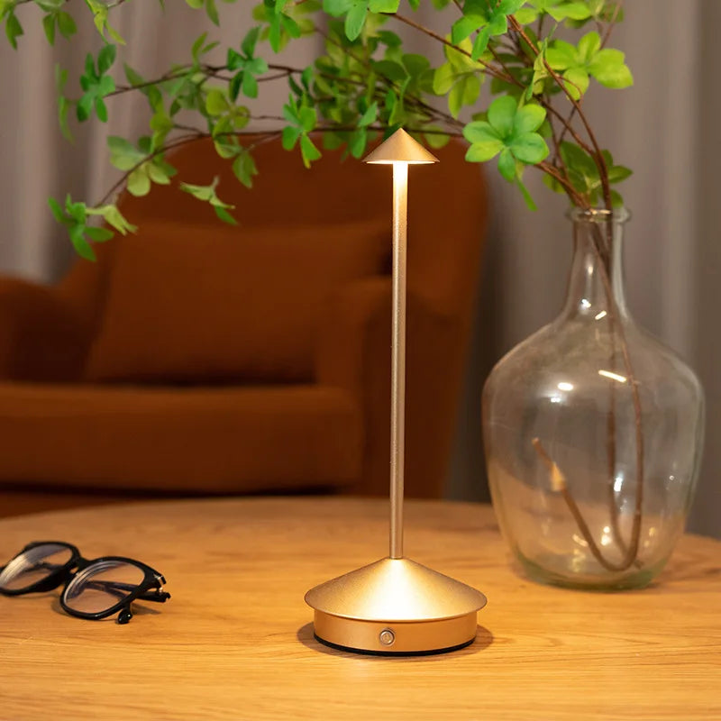 Rechargeable Cone LED Touch Lamp