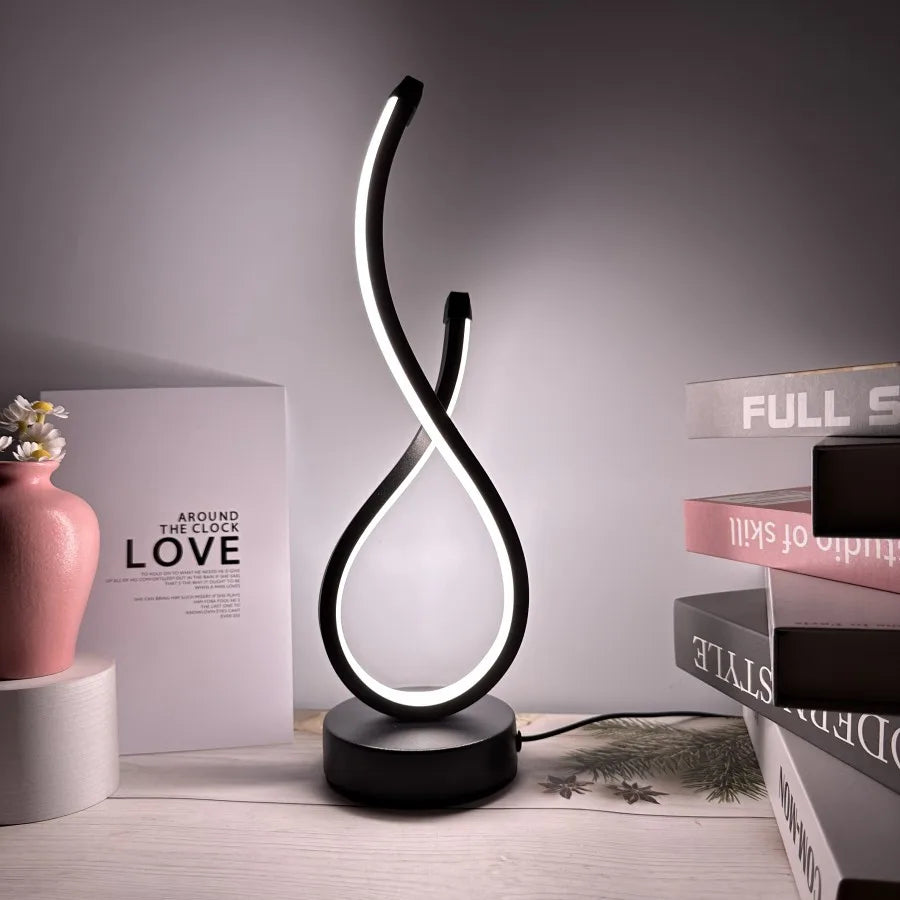 Modern Spiral LED Table Lamp