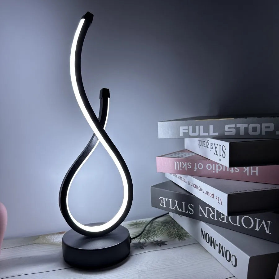 Modern Spiral LED Table Lamp