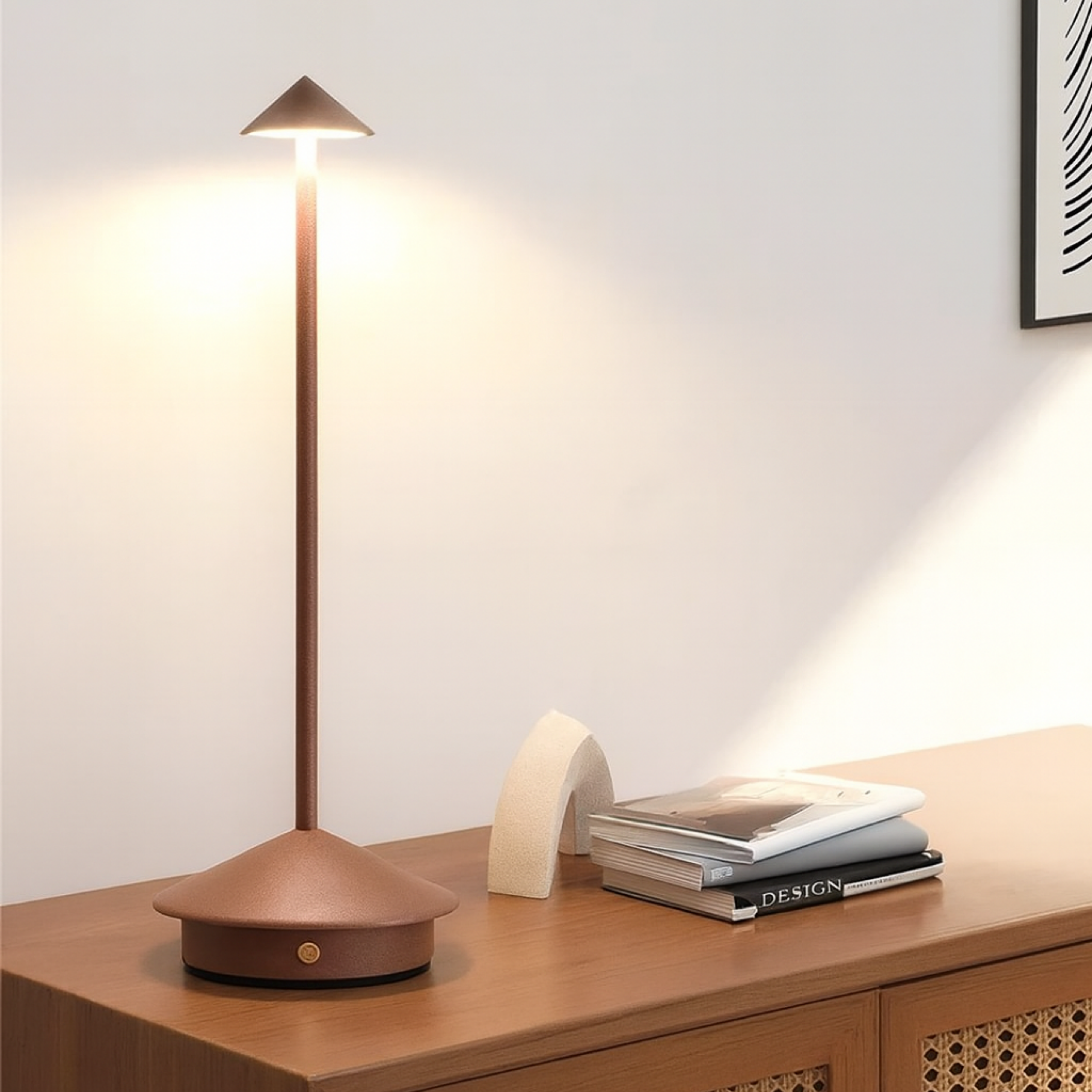 Rechargeable Cone LED Touch Lamp