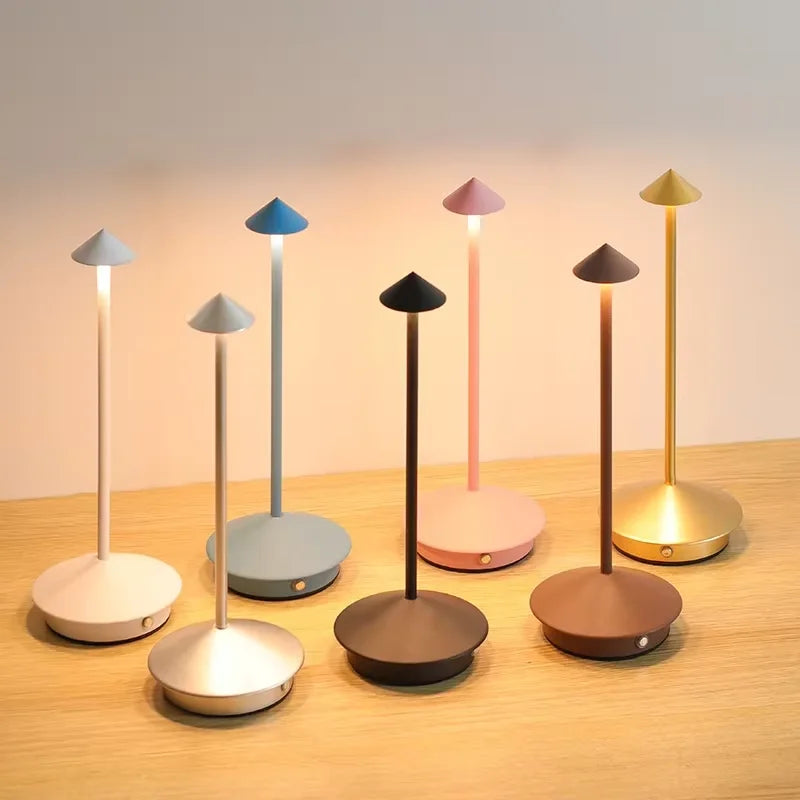 Rechargeable Cone LED Touch Lamp